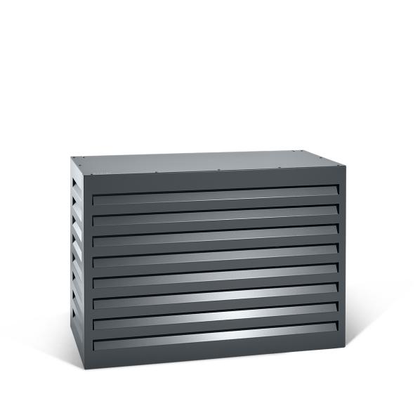 Evolar Klima- & Wärmepumpengehäuse Dunkles Anthrazit Aluminium S, 700x1000x500 MM