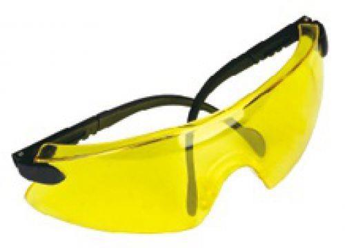 Schutzbrille, gelbe Gläser, getönte Gläser, Kunststoff, Bügelform