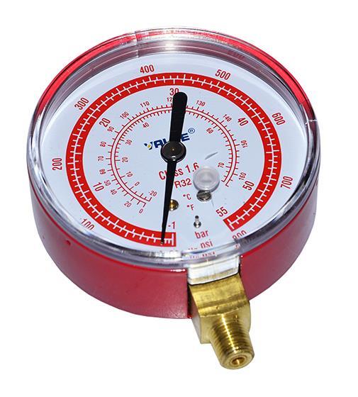 Hochdruckmanometer - trocken VALUE, R32, 1/8" NPT, d = 80 mm