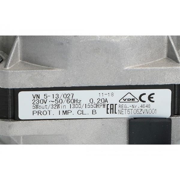 Lüftermotor ELCO VN5-13/027, 5/32W, 1300/1500 U/Min, 230V 50/60Hz, 5 Befestigugsoptionen