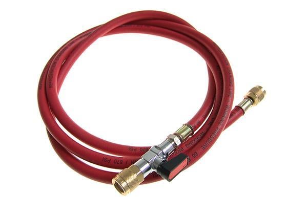 Füllschlauch REFCO CA-CL-72, 4492987, 1,8 m, Kugelhahn, rot