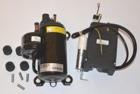 Rotationskompressor horizontal Tecumseh HGA4492Z, HBP - R404, 220 - 240V, 50 Hz, 1 phase