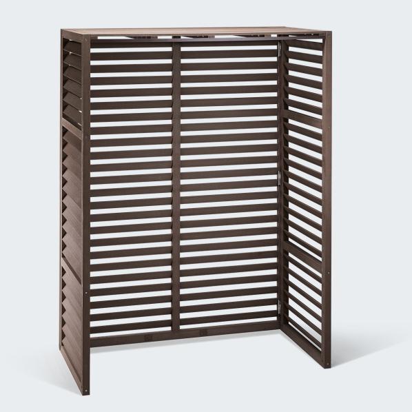 Evolar Klima- & Wärmepumpengehäuse Walnut Grey WPC Tower, 1600x1200x650 MM