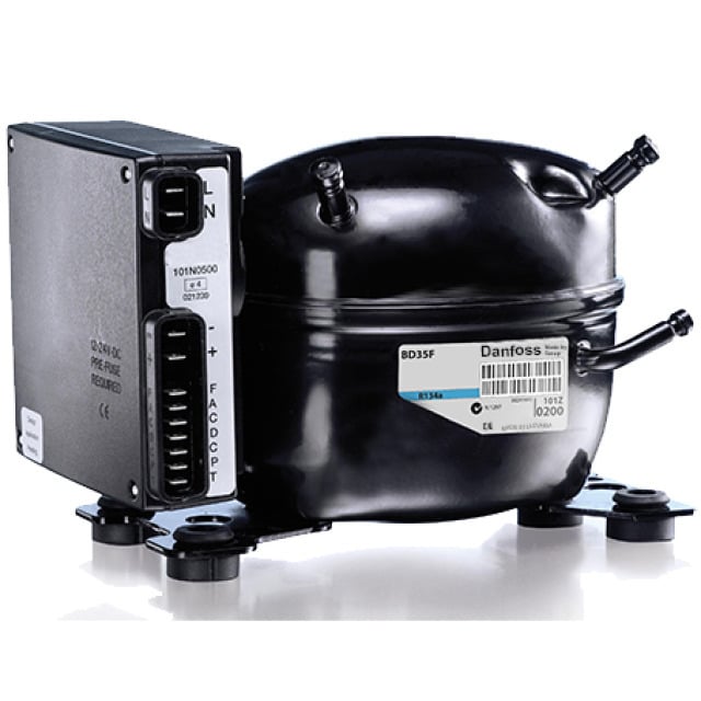 Verdichter SECOP / Danfoss BD35F mit Anlaufelektronik, 12-24V