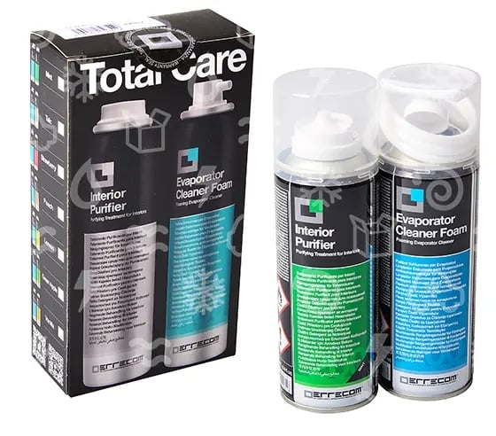 Errecom Komplettset zur Klimaanlagen-Hygiene – Schaum + Aerosol, 2×200 ml, Pfefferminze