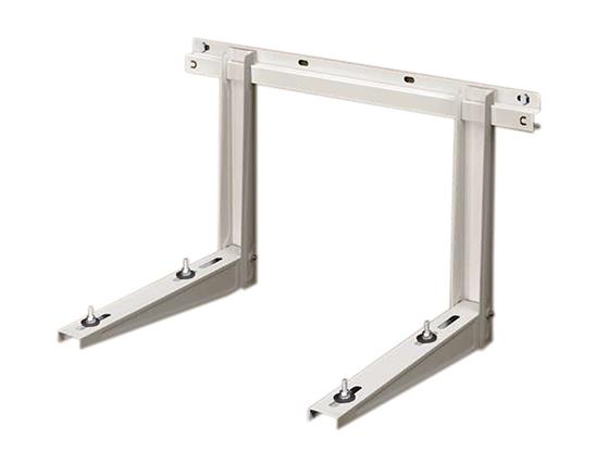 verstellbare Konsole mit Niveau L=650 mm,H=420 mm, P=800mm, Tragfähigkeit 140 kg, weiß 9002, universal