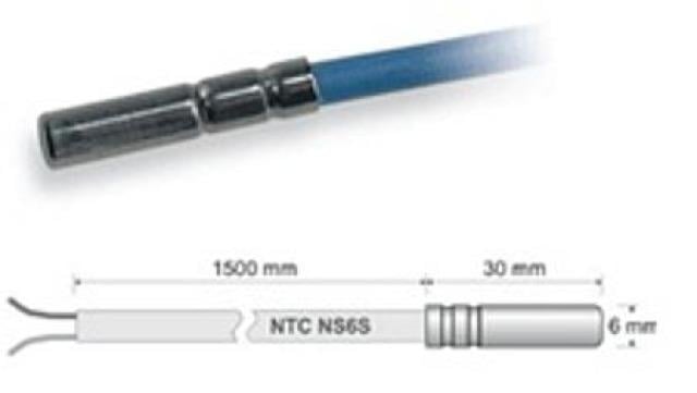 Dixell / Copeland NTC-Fühler SN7S0150 6x40mm 1,5m