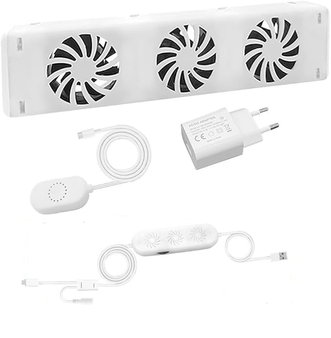 Heizkörper-Ventilator 300 mm mit Magnetbefestigung, einstellbarer Drehzahl (ohne Display)