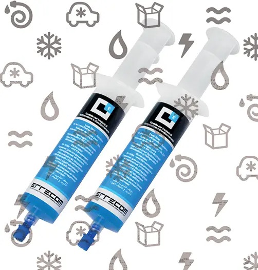 Errecom EXTREME 2 x 30 ml, Dichtmittel für Klimaanlagen inkl. 2 x Adapter für R134a und R1234yf Systeme