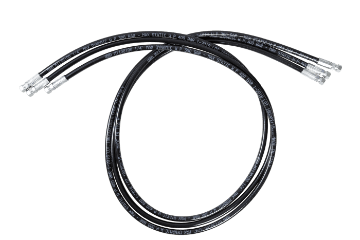 Refco 4687902 Hochdruckschlauch CL-72-DN6-R744-TC 160bar 1/4" SAE 72"/180cm CO2