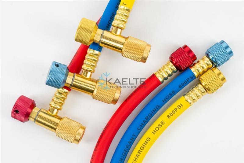 Füllschläuche Set Standard 3-180cm R1234yf – AUTO-KLIMA SCHLÄUCHE 