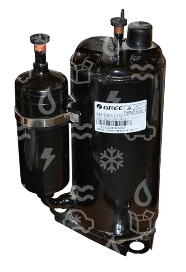 Rotationsverdichter GREE, QXA-B102uC130, R410a, 220-240V/50 Hz, 9000/2435 [Btu/W]