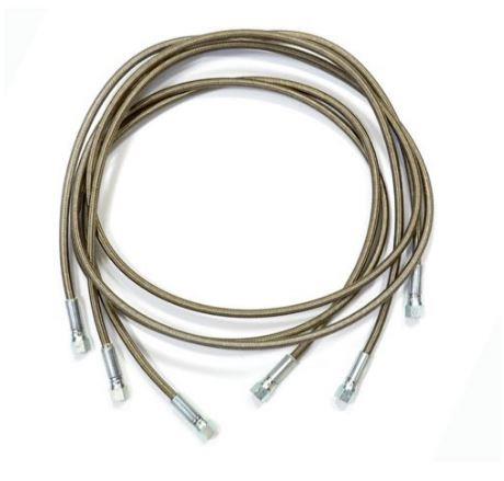 flexible Schläuche WIGAM CO2 (R744) 3 x 1,5 m, 1/4" SAE, 200 bar max. Betriebsdruck