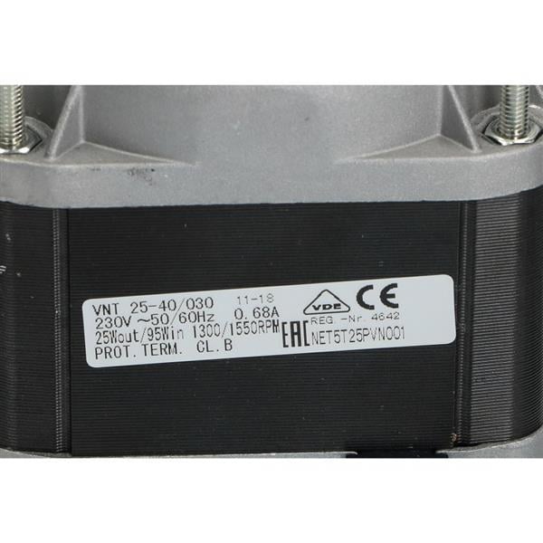 Lüftermotor ELCO VNT25-40/030, 25/95W, 1300/1500 U/Min, 230V 50/60Hz, Kabel 500 mm