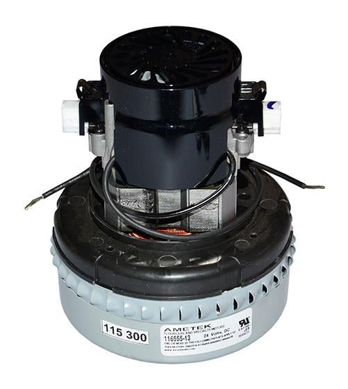 Staubsaugermotor 480 W/24 V DC, AMETEK LAMB 116555-13, Peripheriegerät Bypass, 5,7", 2-st.
