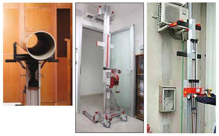 Manueller teleskopischer Lastenlift GIRAFFA 200, Aluminium, max. Traglast 180 kg