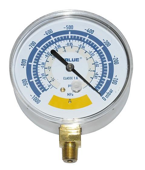 Großes Vakuummeter für Value Vakuumpumpen V-i160SV, V-i180SV, V-i260SV, V-i280SV