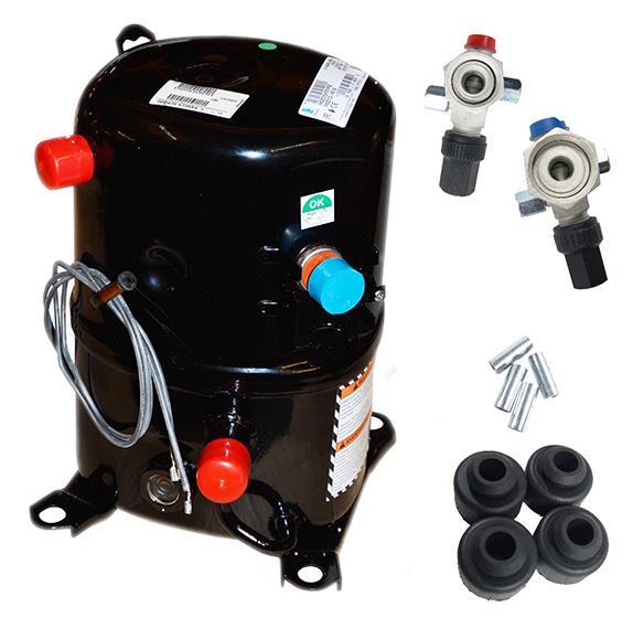 Verdichter Tecumseh FH2511Z-XG (POE), LBP - R404A, 400V/3F/50Hz, Rotalock