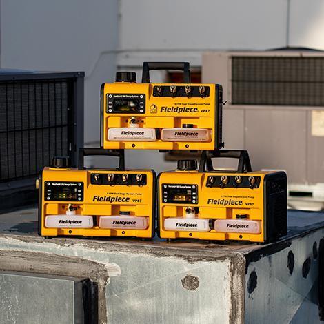Vakuumpumpe mit RunQuick™- Ölwechselsystem 10CFM 280 l/min VPX7EU FIELDPIECE A2L Zulassung