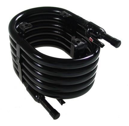 Röhrenkondensator KTT-02, 7,02 kW, ODS-Verbindung: Kältemittel 3/8", Wasser 1/2"