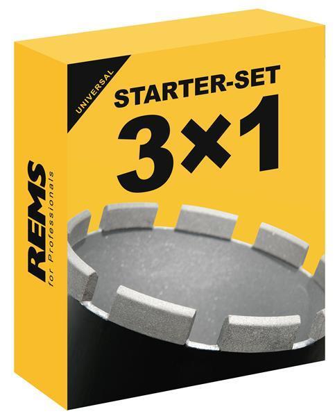 REMS UNIVERSAL-DIAMANT-KERNBOHRKRONEN UDKB SET 62-82-132