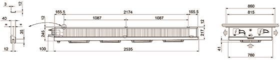 Verdampfer ECO - Luvata GDE314E7, 8,7 [kW] (dT 8 st., R404a) ohne Abtauung