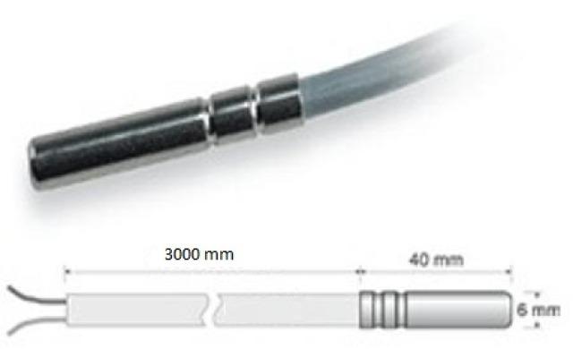 Dixell / Copeland PTC Fühler SN6S0300 PTC Sensor Edelstahlhülse 3,0m Silikon