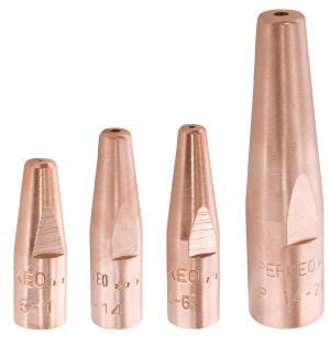 PERKEO Schweiß- und Hartlötdüsen RISTA für Acetylen-Sauerstoff, Größe 3, 2-4 mm