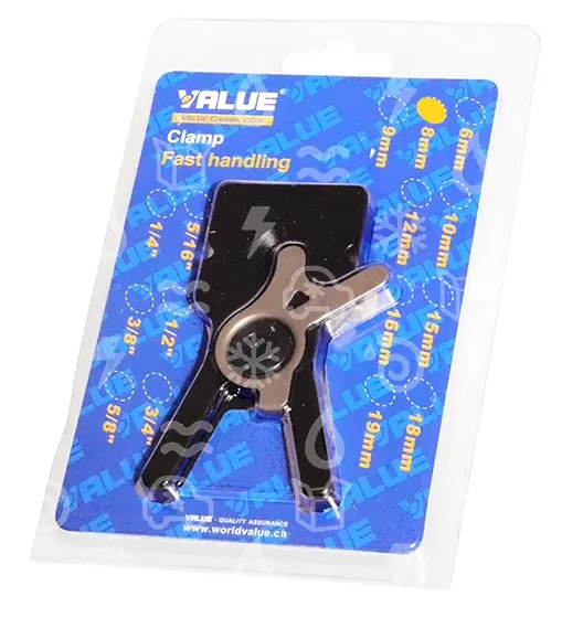 Klemme für Bördelwerkzeug Value VET-19Li, Größe: 8 mm