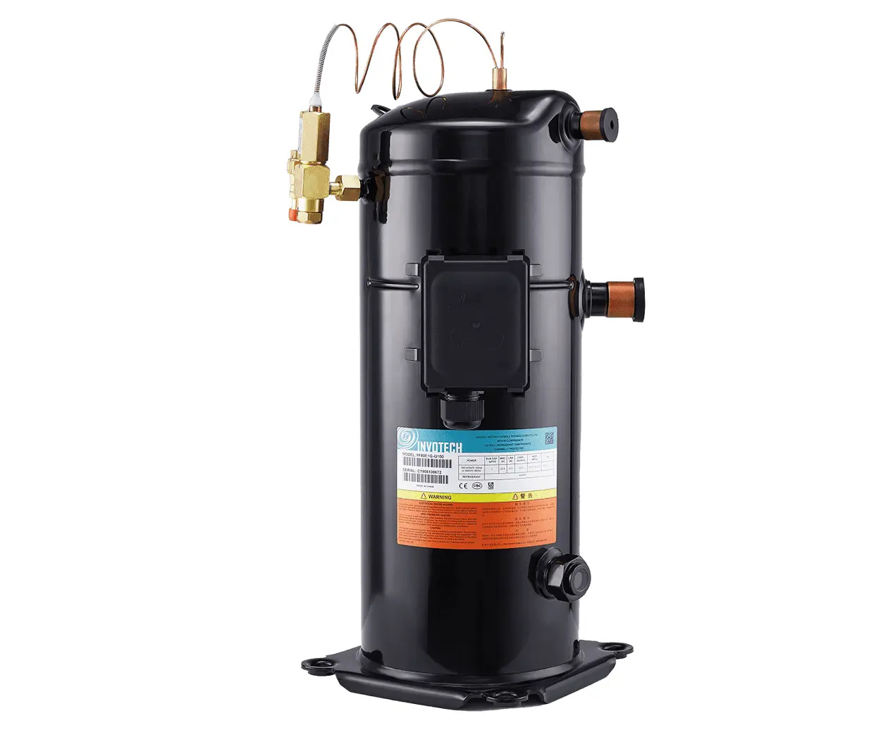 Invotech Scroll Verdichter YF80E1S-Q100, LBP, R404A, 380-420V/50Hz/50-60Hz