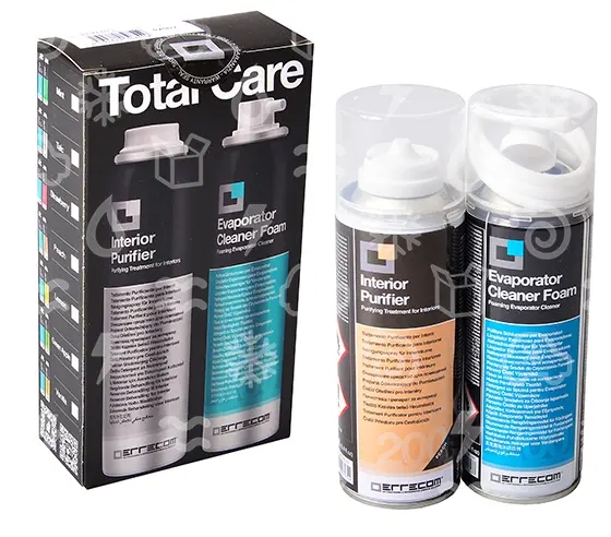 Errecom Komplettset zur Klimaanlagen-Hygiene – Schaum + Aerosol, 2×200 ml, Pfirsich