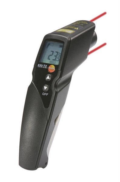 testo 830-T2, Infrarot-Thermometer, 2-Punkt-Laser-Messfleckmarkierung