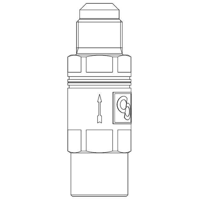 Castel 3150W/X02 Öldifferenzdruckventil Rückschlagventil Ölsammler 1,4bar