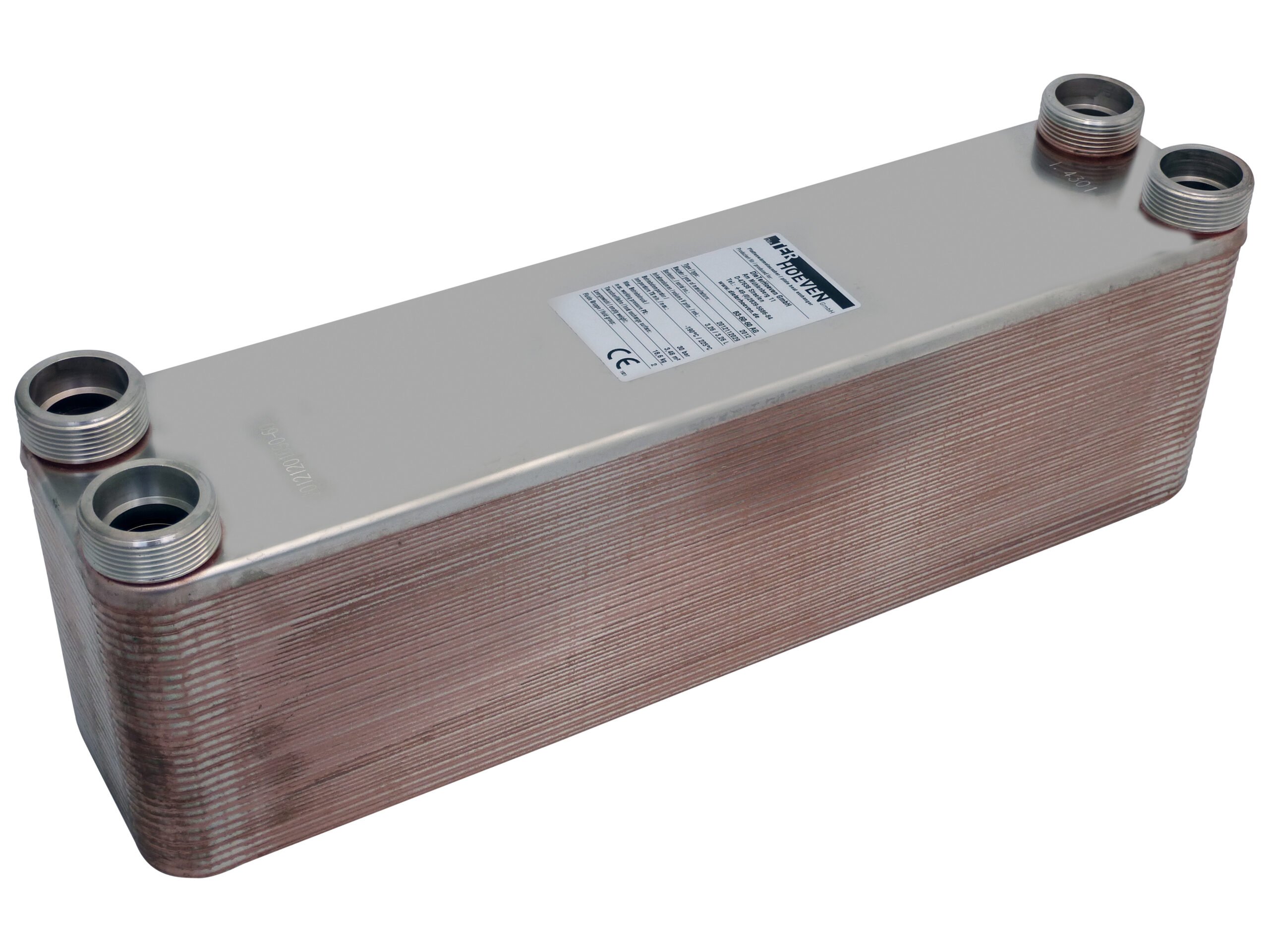 Plattenwärmetauscher DTH-60-60 4x1 1/2" AG