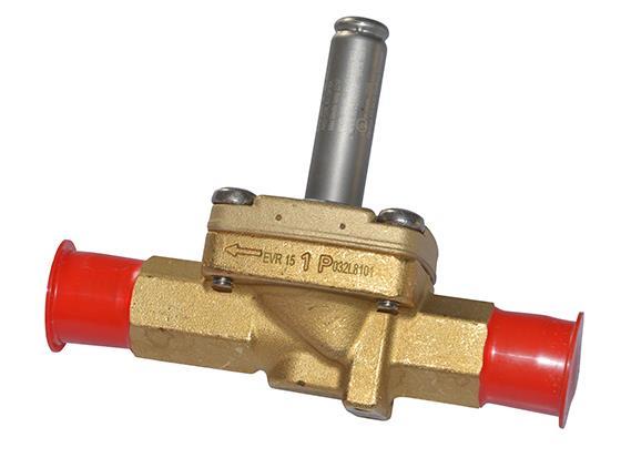 Magnetventil Danfoss EVR 15 NC, Bördel 5/8" SAE, kv 3,3
