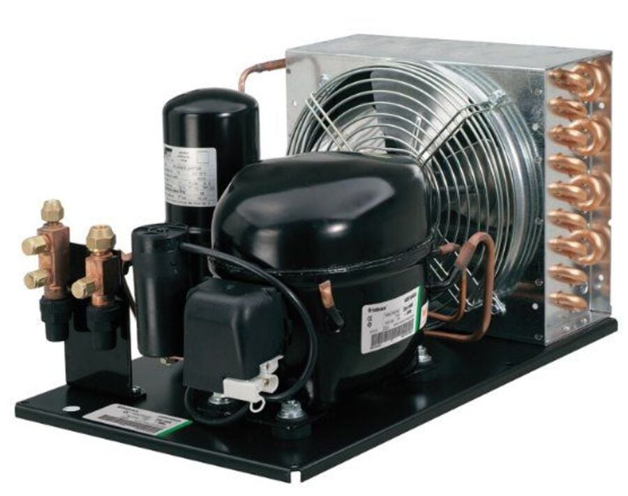 Verflüssigungssatz Aspera UNEK6210Z/2, HBP/MBP, R134A, 220-240V, 50Hz, 1~, mit Pressostat