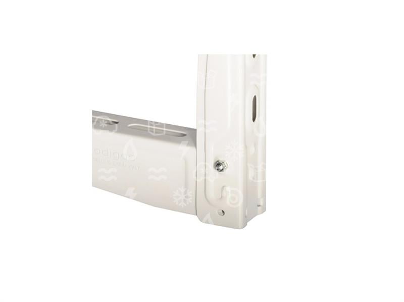 Konsole vormontiert L = 465 mm, H = 375 mm, M = 140 kg, weiß, ROGIGAS, RAL 9002