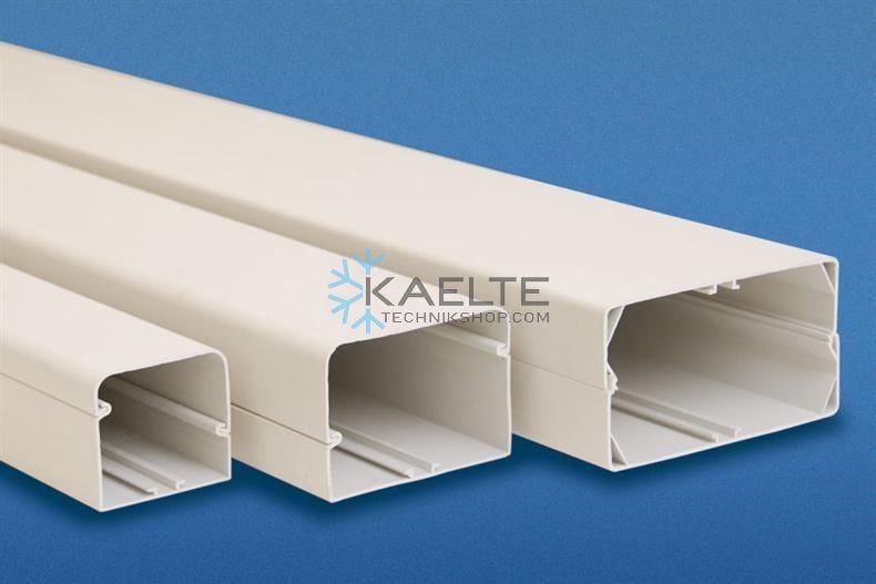 Airco-Duct 070 (70x65 mm) Montagekanal komplettt L=2 m - Weiß, volle Verpackungseinheit 10 Stück, im Karton