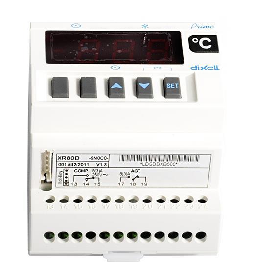 Kühlstellenregler Dixell / Copeland XA 100 C, 12 V, 32 x 74 mm
