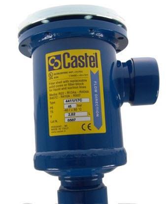 Mechanisches Saugleitungfilter Castel 4411/17C, 1 Zylinder, 2.1/8 "ODS (54 m)