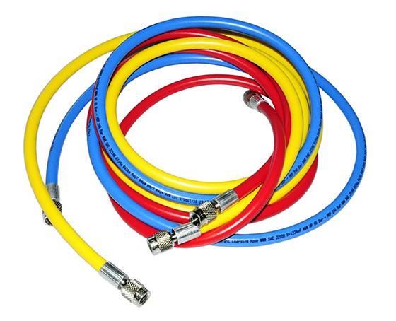 Füllschlauchsatz ERRECOM, Anschluss: 1/4" SAE, 3 x 2,0 m