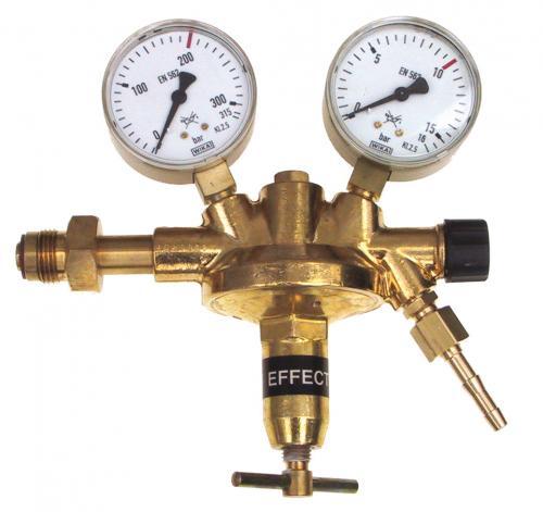 PERKEO Druckluft Flaschendruckminderer, Arbeitsdruck 0-10 bar