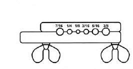 Bördelblock Durchmesser 1/8"-7/8" für (45-70053)