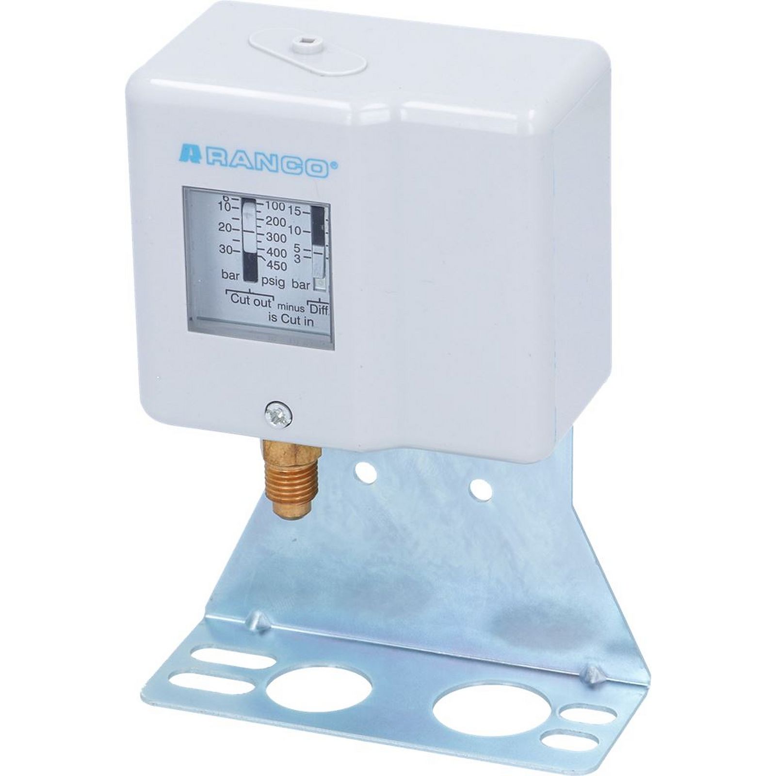 Druckregler, Schwimmerdruck, Manometer, Metallhalterung, Gasschalter
