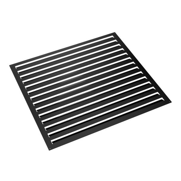 Evolar Rückwand Alu Schwarz L, 1100x1200 MM