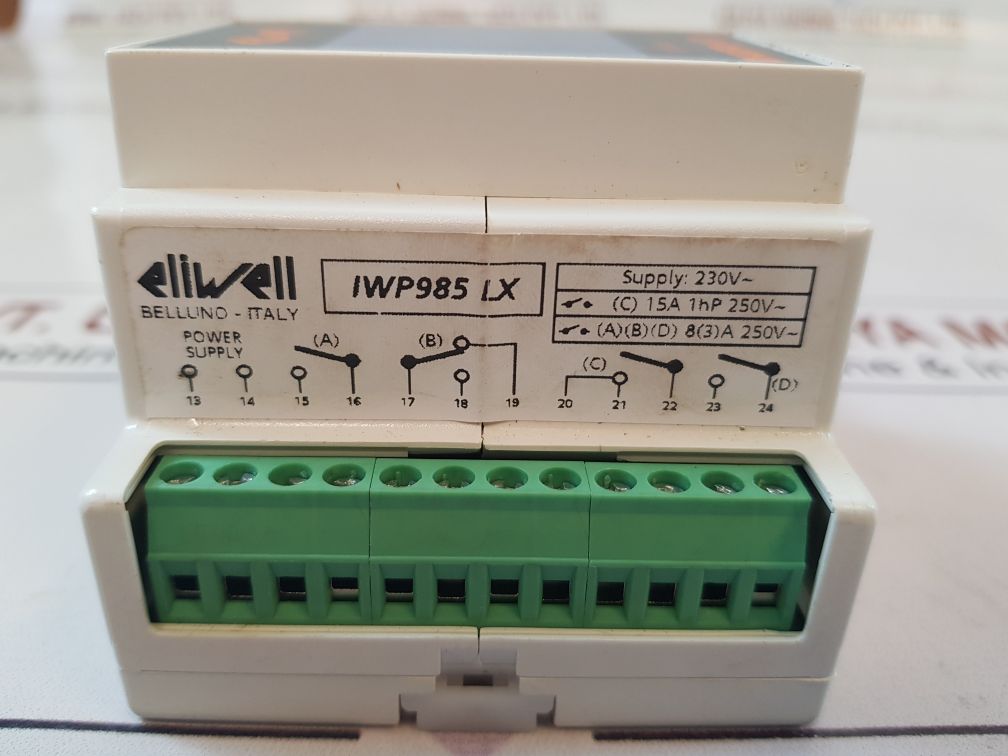 Eliwell Kühlstellenregler IWP 985 LX, WD34DF1RCD700, 3x NTC (PTC) , 230V