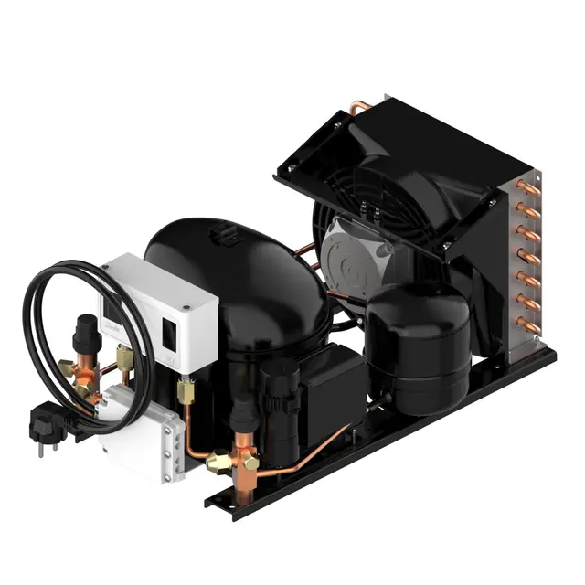 Verflüssigungssatz Danfoss Optyma MCGC004KLA01G 114X0123 - R134a, R513 - 230 V - Sammler