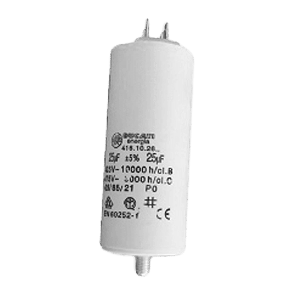 Betriebskondensator 25uF/400V, metalic