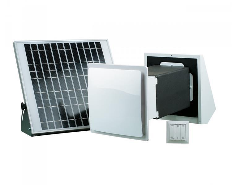 2. Wahl - Lüftungsanlage (dezentrales Lüftungsgerät) KWL (kontrollierte Wohnraumlüftung) TwinFresh Solar SA-60, mit quadratischem Luftkanal 164x164, max. Förderleistung 58 m3/h - Gebrauchtware
