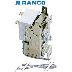 THERMOSTAT für Behälter Ranco K55-L1042, 2 Kontakten 6A 250V, Kapillarrohr 1200 mm, Fühler ø 10x110 mm, kalt +1,7°C, warm +9,5°C, Schraubregelung